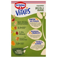 Dr. Oetker Vitalis Knuspermüsli Klassisch -Deutschland Snack Verkäufe 2024 1 01 663200 Knuspermuesli klassisch Rueckseite 1500x1500 2 jpg 1280x1280