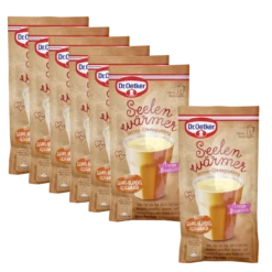 Dr. Oetker Seelenwärmer Tassen-Cremepudding Sahne-Mandel-Geschmack, 6er Pack + 1 Gratis