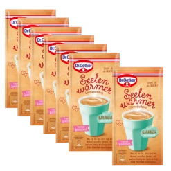 Dr. Oetker Seelenwärmer Tassen-Cremepudding Karamell, 6er Pack + 1 Gratis