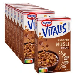 Dr. Oetker Vitalis Knuspermüsli Schoko, 6er Pack + 1 Gratis
