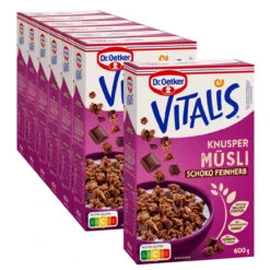 Dr. Oetker Vitalis Knuspermüsli Schoko Feinherb, 6er Pack + 1 Gratis