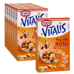 Dr. Oetker Vitalis Früchte Müsli, 6er Pack + 1 Gratis