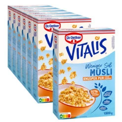 Dr. Oetker Vitalis Wen. Süß Knusper Pur 1500g, 6er Pack + 1 Gratis