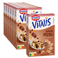 Dr. Oetker Vitalis Schokomüsli Klassisch 1,5kg, 6er Pack + 1 Gratis