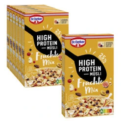 Dr. Oetker High Protein Müsli Früchte Mix, 6er Pack + 1 Gratis