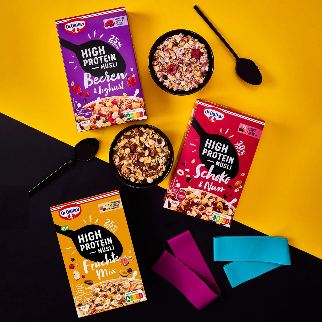 Dr. Oetker High Protein Müsli Schoko & Nuss 2 Dr. Oetker High Protein Müsli Schoko & Nuss – Bild 2