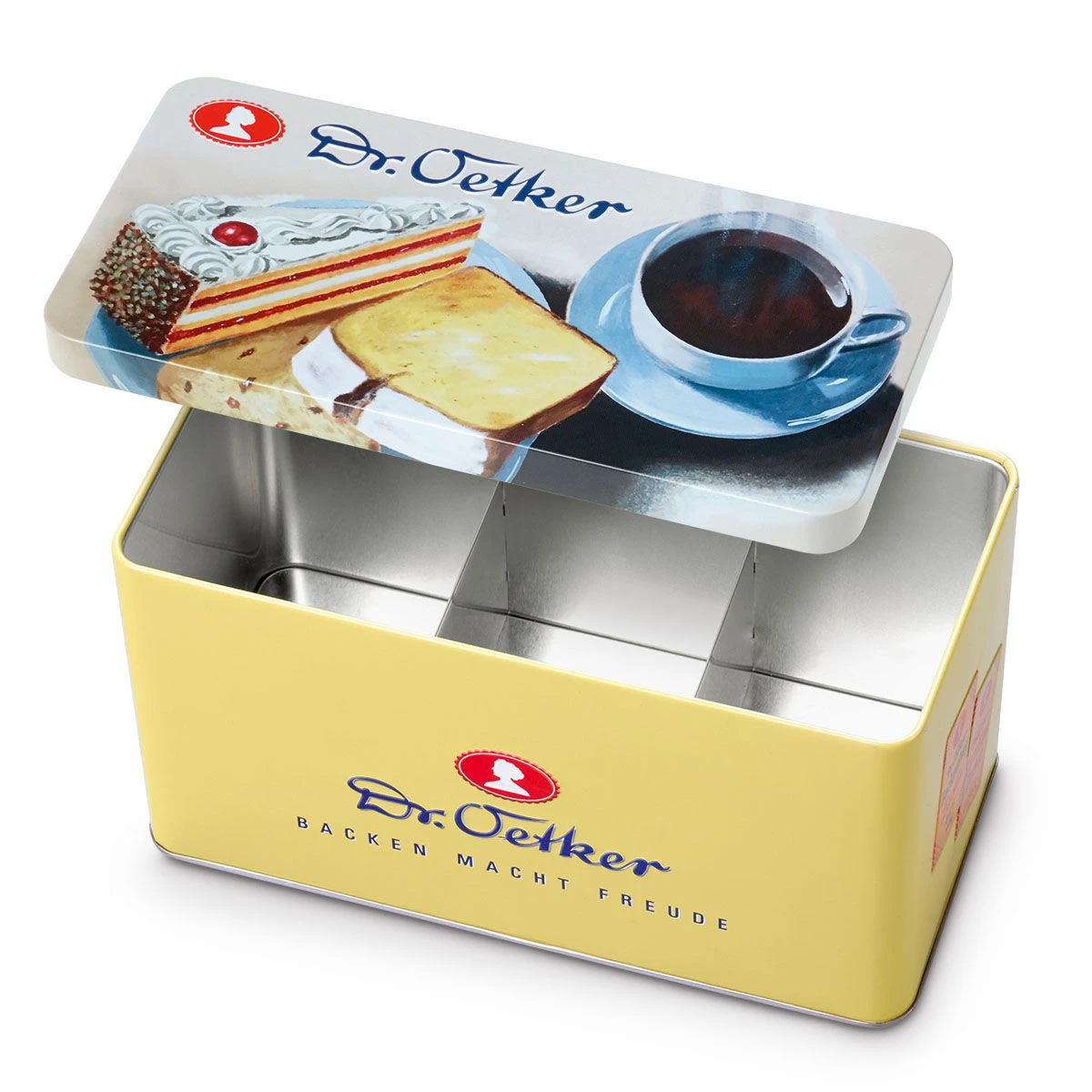 Dr. Oetker Gefüllte Aufbewahrungsdose "Kaffee-Klatsch" 1 Dr. Oetker Gefüllte Aufbewahrungsdose "Kaffee-Klatsch"