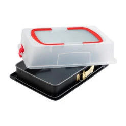 Dr. Oetker Rechteckspringform Mit Haube, 38 X 25 Cm