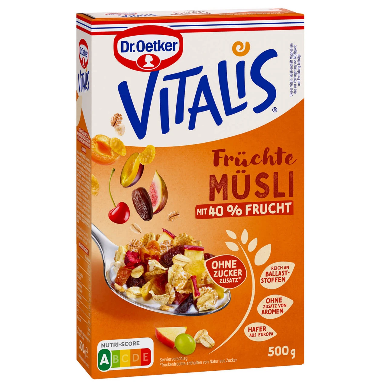 Dr. Oetker Vitalis Früchtemüsli 1 Dr. Oetker Vitalis Früchtemüsli