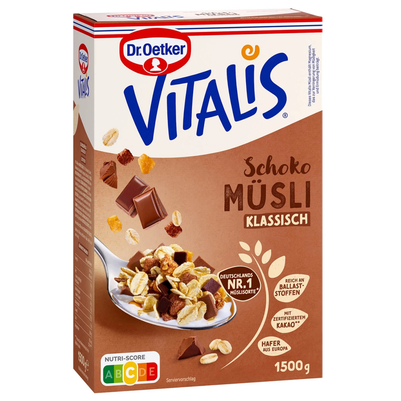 Dr. Oetker Vitalis Schokomüsli Klassisch 1,5 Kg 1 Dr. Oetker Vitalis Schokomüsli Klassisch 1,5 Kg